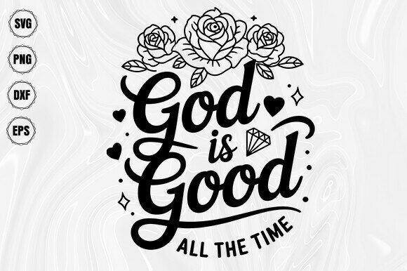God is Good Quote SVG for Real Embroidery Projects