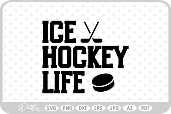Ice Hockey Quote SVG PNG DXF Review for Real Embroidery Projects