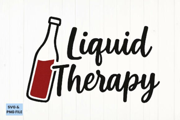 Liquid Therapy Wine Quote SVG, PNG Review for Real Embroidery Projects